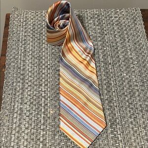 Ike Behar Multicolor Striped Tie
